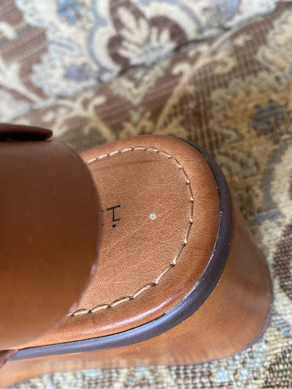 indigo rd. Women Brown Platform Wedge Ankle-Strap Sandals Buckle 8M Preowned